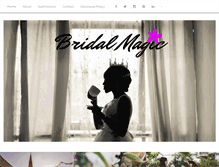 Tablet Screenshot of bridal-magic.com